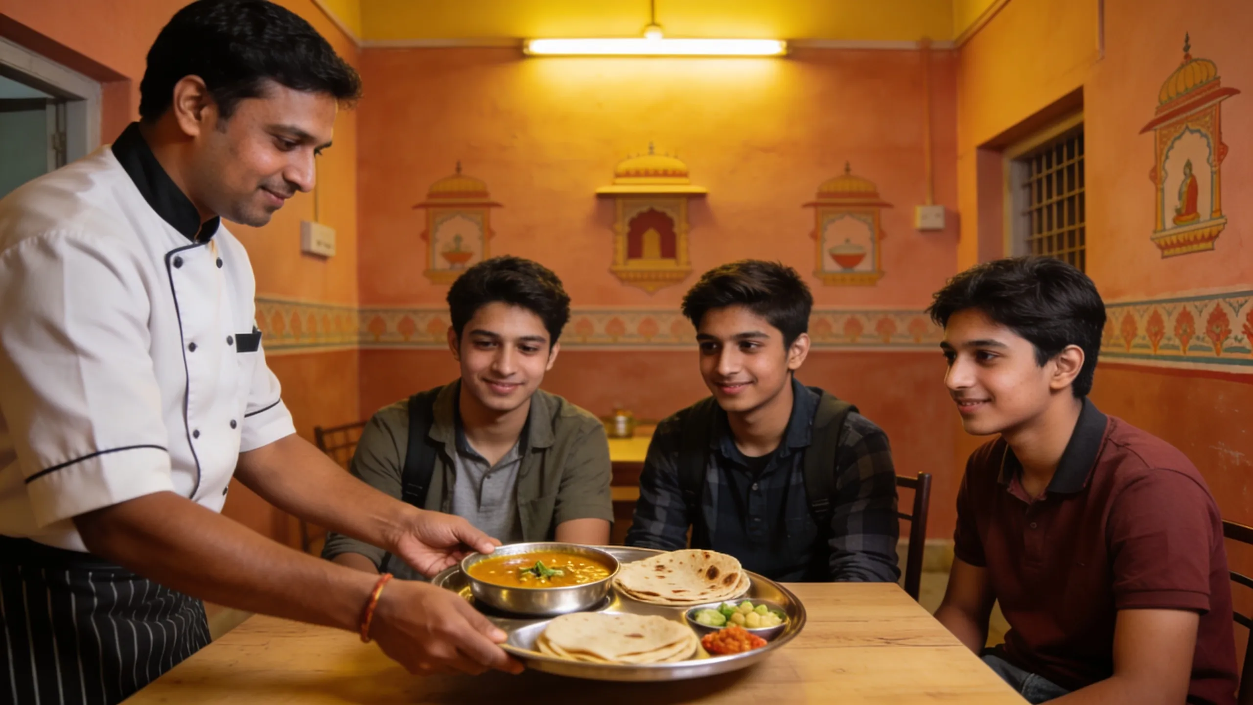 pg jaipur with food — featured image